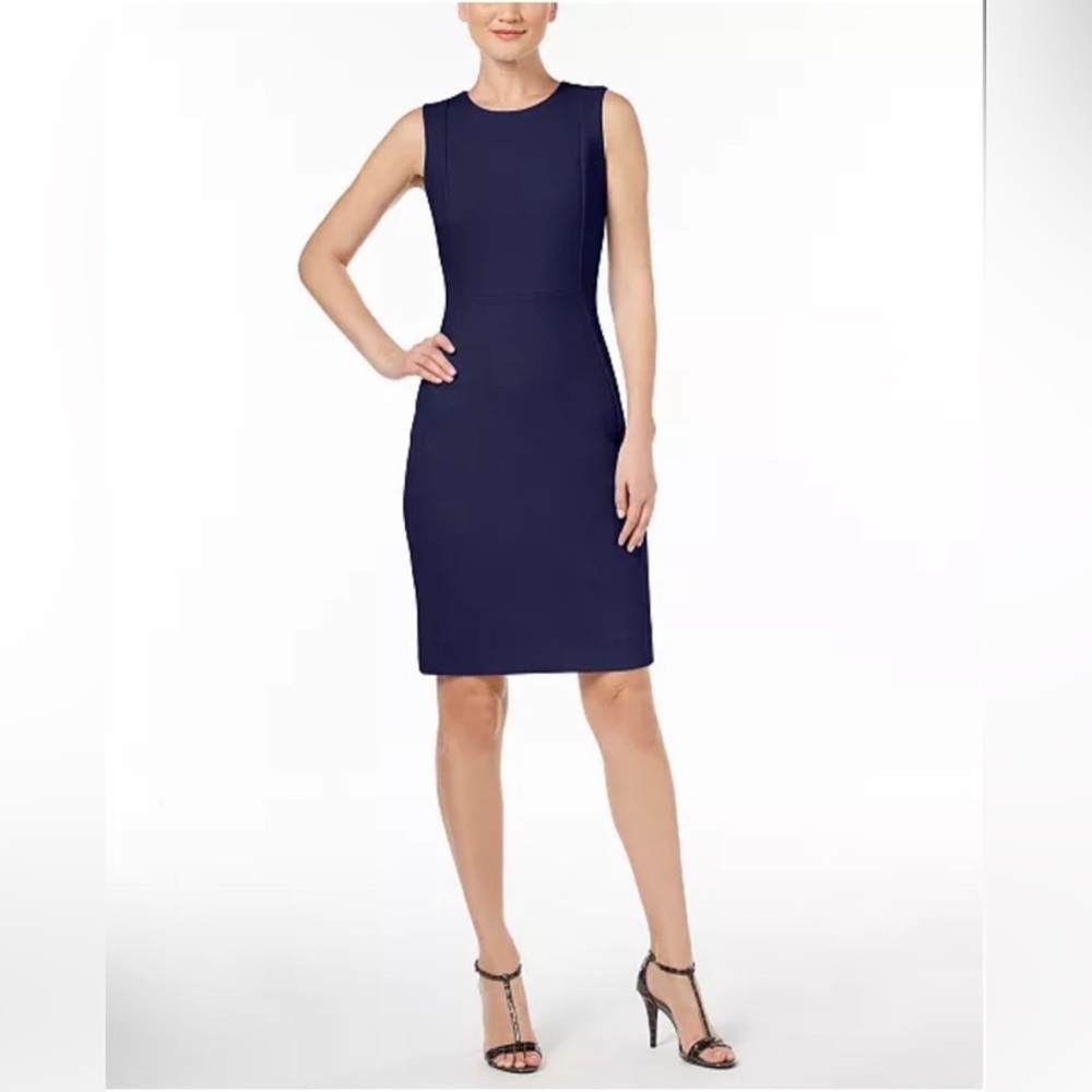 Calvin Klein Navy Midi Dress